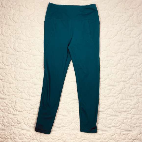 LOT of 3 Athletic Works Capri Leggings Size Medium Blue Green - Picture 15 of 15